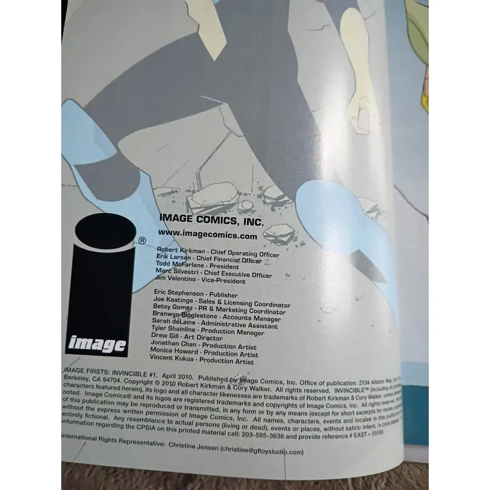 Invincible #1 Image Firsts Reprint NM Image Comics Fascimile Edition